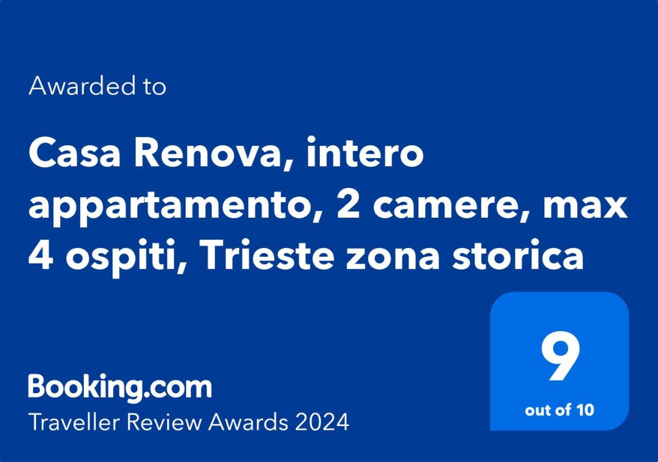Casa Renova, Intero Appartamento, 2 Camere, Max 4 Ospiti, Trieste Zona Storica Exterior photo
